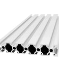 Heavy Duty T-Slot V-Type Aluminum Profile Groove For Industrial And Home Projects Lightweight Strong Alloy Build showing precision cut sections.