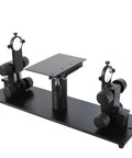Horizontal Microscope Flatness Detection Kit For Double Head Observation With Video CCD on black metal base
