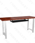 Smooth As Butter Under Desk Keyboard Tray With Heavy Full Extension Slides Wooden Pullout Work Platform For Clearing Desk Clutter Big Upgrade For Streamers Coders And Gamers 30 Inch Black on a table with a rich wood finish.