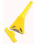 Beast Mode Heavy Duty Window Scraper With Durable Blade, Yellow Handheld Glass Tool For Removing Paint, Stickers And Residue