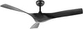 52 Inch DC Ceiling Fan With Remote Matte Black Finish With 3 Curved ABS Blades and Noiseless Reversible Motor