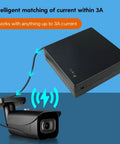 Compact Mini UPS Battery Backup For 12 Volt Routers Cameras And Speakers emergency power supply connected to camera.