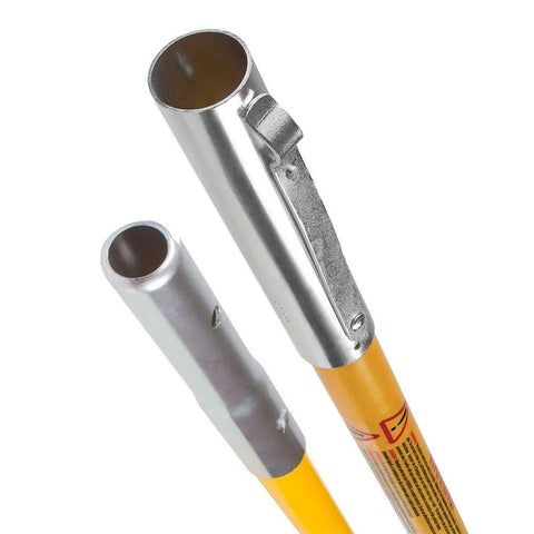 18 Foot Pole Saw Kit Featuring A 15 Inch Rust Resistant Blade And Three Interlocking Yellow Fiberglass Poles To Knock Out Overgrown Canopy Branches With Zero Sweat