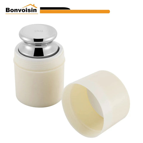 2 Kg Calibration Weight for Digital Scale, Class M1 Chrome Finish Carbon Steel with Storage Box