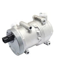 Electric Ac Compressor For Toyota Bz4x And Bz3 Rides Direct Fit Hvac Cooling Part, compact silver design with connection ports.
