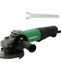 4.5 Inch Angle Grinder With 10.5 Amp Motor And 11,500 RPM, Paddle Switch, Ergonomic Grip, Includes Wrench, Side View