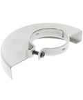Heavy Duty Angle Grinder Shield Guard Replacement for AG4031 Grinding Machine, silver adjustable sparks guard, side view