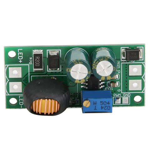 72W Led Driver Module With Slick Pwm Regulator Delivering 6V To 50V Dc Input And Smooth Brightness Control featuring a PCB layout.