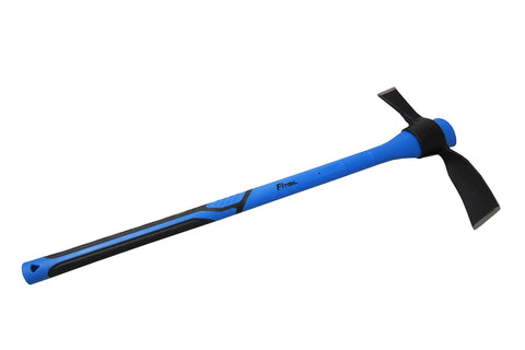 35 Inches Forged Heavy Duty Adze Pick Beefy Pickaxe Mattock Hoe Mattock Cutter 6.6 Lb with blue shock absorbing fiber handle