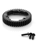 Beefy 44T M1.0 Hardened Black Steel Spur Gear for 1/8 Scale Maxx Slash RC Cars Upgrade Part, includes screws, tough main gear.