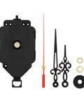 HR1688 Quartz Clock Movement Replacement Kit with silent pendulum, hands, and repair parts displayed on white background.