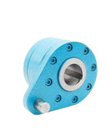 Heavy Duty Gear Reducer Backstop and One Way Clutch Built Tough for Industrial Gearboxes, blue aluminum unit for textile machines.