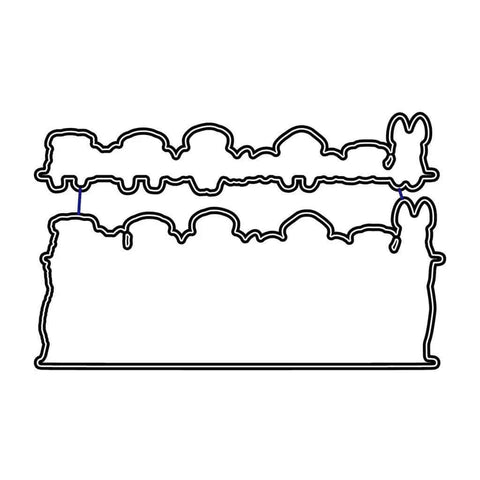 Outline of Cute Dog Clear Stamp And Die Set for Card Making and Scrapbooking Silicone Stamp with Carbon Steel Dies