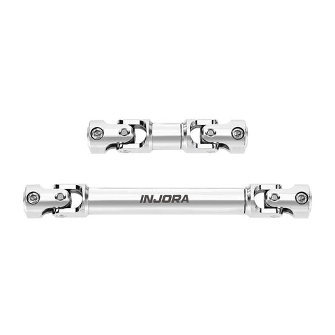 Heavy Duty Stainless Steel Drive Shafts For Redcat Ascent 18 Apex, showcased in two angled views, ideal for RC rock crawlers.