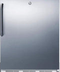 Heavy Hitter Upright Freezer In Slick Stainless Steel With Deep Freeze Capability And Integrated Security Lock crafted for cramped corners.