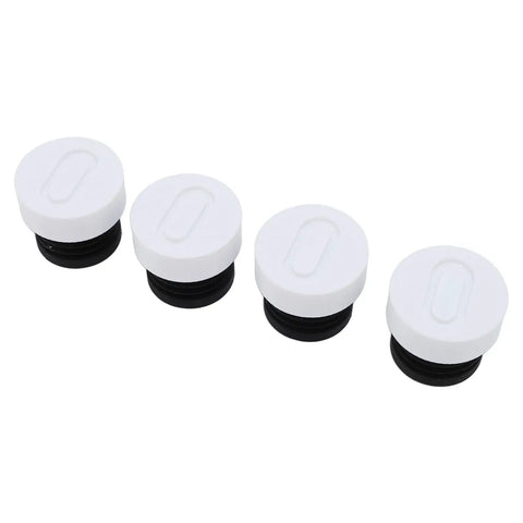 4 Piece Anti Vibration Feet And Shock Absorbing Pads For 3D Printers Pro Grade Hard Rubber And ABS Build in white and black