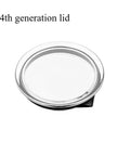 Transparent Cover Accessories For Milk Frother Aeroccino 4th Gen Easy Clean No Spill Water Tank Lid, tight seal, clear material