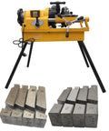 Built Tough Electric Pipe Threader Machine Combining Cutting Trimming And Threading For One Half To Three Inch NPT BSPT Water Gas Pipes And Electrical Conduits Working Like A Charm On 220V with metal dies.