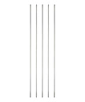 5 Piece Push Rod Set For RC Models 304 Stainless Steel M2 Thread Replacement Rods 11.81 Inch Length By 0.08 Inch Diameter Suitable For Planes Boats Cars And Helicopters