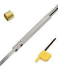 Beefy Ten Inch Parting Woodturning Lathe Tool Carbide Tipped Grooving Blade With Two Carbide Inserts and Copper Hoop