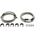 Heavy Duty Stainless Steel Braided Fuel Lines Kit Perfect Fit For Chevy Silverado 1500HD 2004-2008 And 2500 3500HD 2004-2010; hoses, clamps, bolts