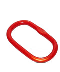 Oblong Master Link Heavy Duty Lifting Ring Grade 80 Alloy Steel, Oval Anti Rotation Design, 8 Ton Load Capacity, Side View