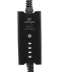 Portable 2nd Gen EV Charger For 220-240V Outlets Up To 32A Smart Charging Cable in black with indicator lights