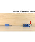 Pro Grade Right Angle Clamp For Woodworking With Precise Positioning Squares And 90 Degree Fixture Aluminum Alloy Shop Ready Anodized Surface Handles Plate Thickness 9 To 30 Mm Great For Precise Corner Joints Toggle Splicing And Assembly on wooden board vertical fixation