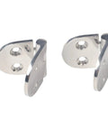 Two Pack Heavy Duty Oval Hinges in 316 Stainless Steel for Outdoor Cabinets, Boat And RV Doors, Marine Grade, Corrosion Resistant, Smooth Quiet Operation, Built Tough For Harsh Environments, shown closed