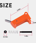 Trigger Assembly For T250A-F16 500910 Nailer Kit with trigger, pin, spring, dimensions displayed