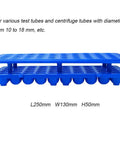 Top Notch Detachable Plastic Test Tube Holder Rack For 5ml 10ml 15ml Tubes 50 Hole Blue Lab Gear Organizer
