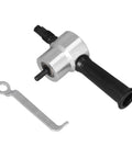 Jauarta Double Head Sheet Metal Cutter Drill Attachment Nibbler Tool For Steel Copper Aluminum Plastic Plates with ergonomic handle and wrench
