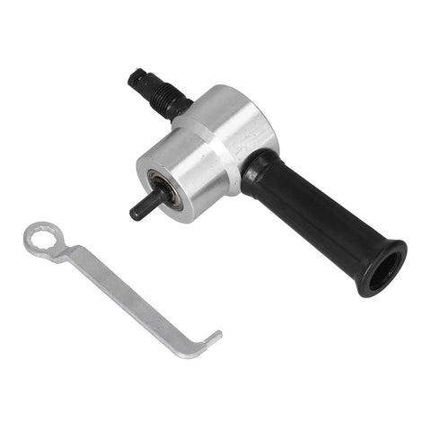 Ftvogue Double Head Metal Nibbler Drill Bit Attachment For Circle Cutting Steel Sheets High Speed Power Tool Accessory For Diy Projects And Repair Work 1500 To 3000 Rpm versatile nibbler with a black handle and metal body.