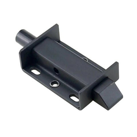4 Inch Spring Press Push Pull Telescopic Latch Door Hinge For Industrial Equipment Cabinets, Heavy Duty Impact Type Lock, Zinc Blue Front Hardware