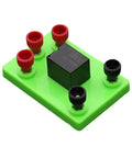 3V Electromagnetic Relay Experiment Kit For STEM Learning Hands On Science Projects with green base and connectors