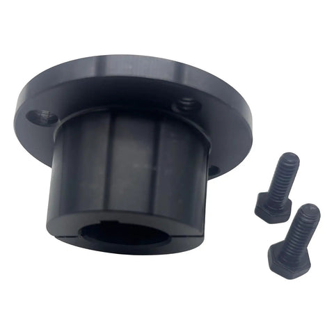 Built Tough H Style Split Taper Bushing 1/2 Inch Bore Carbon Steel Mounting Assembly with two screws for pulleys.