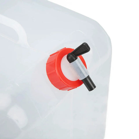 Close-up of tap on 5L Collapsible Water Container With Tap, Foldable Water Jug, BPA Free PP PE, Leakproof valve