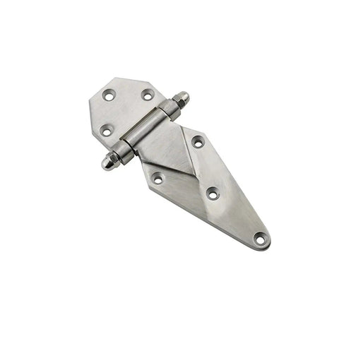 Heavy Duty Stainless Steel Or Zinc Alloy Hinge For Engineering Equipment Doors And Refrigerated Truck Compartments 1 Piece Zinc Alloy hinge in open view