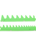 Two green Magnetic Wrench Rail Sets and Holder Racks for 20 tools, showing durable plastic storage for toolbox drawer use.