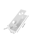 Heavy Duty Aluminum Under Desk Laptop Holder And Clever Space Saving Bracket For Straightforward Office Setups With Secure Hold dimensions of 10 cm by 3 cm.
