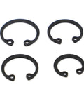 Rock Solid Black Internal Retaining Rings And C Clips M8 Through M50 Shaft Circlips in various sizes for industrial use