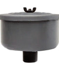 3/4 Inch NPT Air Compressor Intake Filter Housing With Replaceable Filter Element, black heavy-duty plastic design