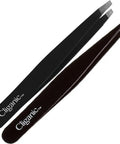 Eyebrow Tweezers Set With Slant And Point Tips For Precision Hair Removal Stainless Steel Easy Grip For Fine Or Ingrown Hairs Pro Grade Grooming For Men And Women