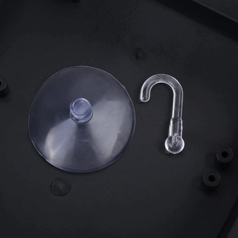 Silicone feet and mounting hook from Arcade Cabinet Kit With Black Acrylic Panel And Case DIY Set Build Your Own Arcade Controller Box Replacement For Arcade Games