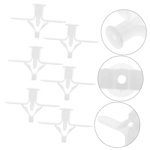 Close-up of 200pcs Aircraft Expansion Tubes For Plasterboard Easy Install Wall Fixers showing anchor plug details