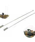 A Pair Of Twelve And A Half Centimeter Antenna Spring Whip Spare Parts For One Sixteenth Scale RC Tank Universal Two Pack For Durable Signal And Realistic Look Easy To Install Great For Hobbyists Dope Upgrade For Your RC Tank shown with installed view on RC tank