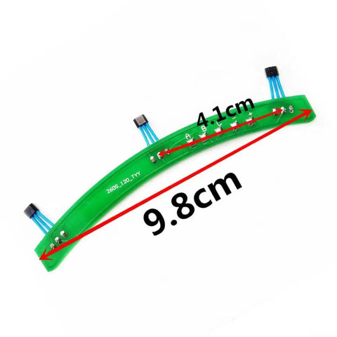 Rock Solid Brushless DC Motor Hall Sensor Plate 5 Pin 120 Degree Phase Angle for Electric Bikes, dimensions 9.8cm by 4.1cm.
