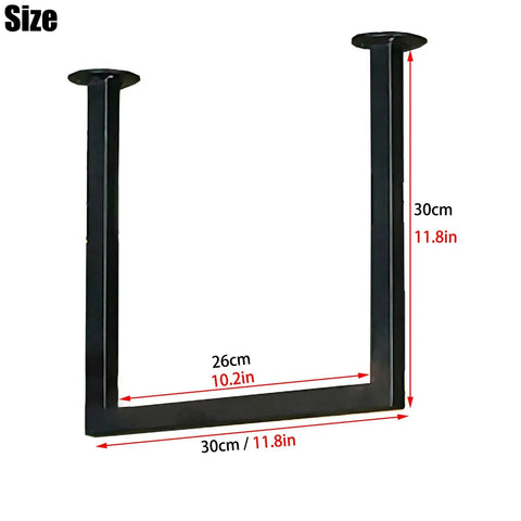 Heavy Duty Floating Shelf Brackets Rock Solid Steel Ceiling Mount Support 11 Inch Wall Brackets Slick Black Finish dimensions shown