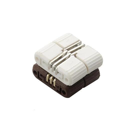 6 Pieces Hidden Hinges Set For Cabinets And Doors Built To Last With Plastic And Iron Construction Concealed Folding Hinges Brown