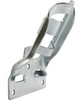 Heavy Duty Zinc Plated Steel Flagpole Bracket For Outdoor Use 3/4 Inch Pole Angled Thirty Degree Mount close-up view